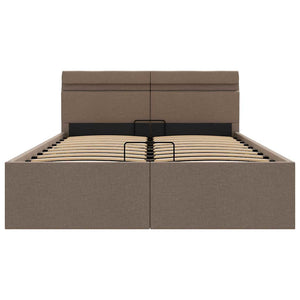 Giroletto con Contenitore e LED Tortora Tessuto 120x200 cm 285626