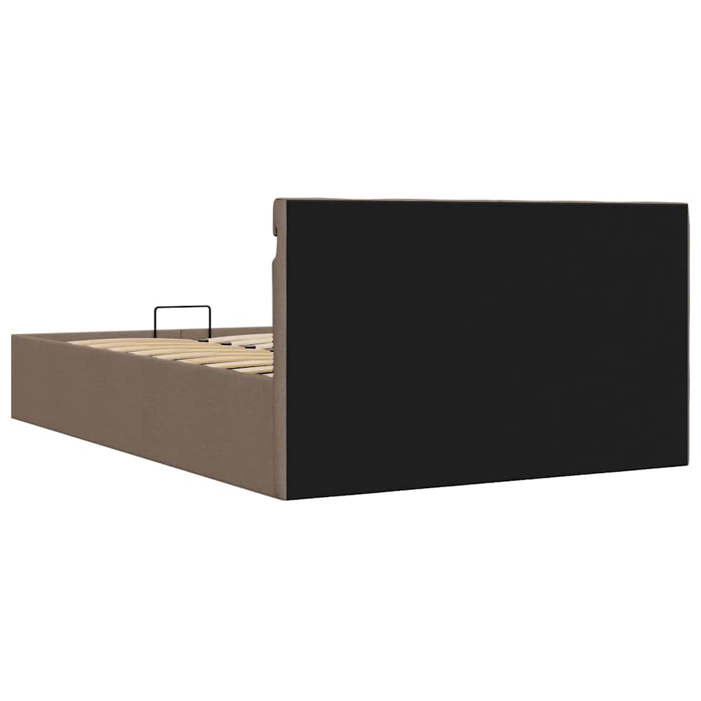 Giroletto con Contenitore e LED Tortora Tessuto 120x200 cm 285626