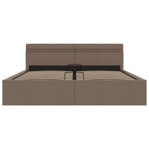 Giroletto Idraulico Contenitore LED Tortora Tessuto 160x200cm 285628