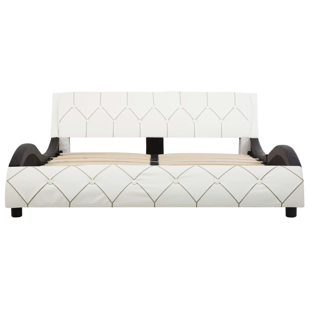 Giroletto Bianco e Nero in Similpelle 120x200 cm 285644