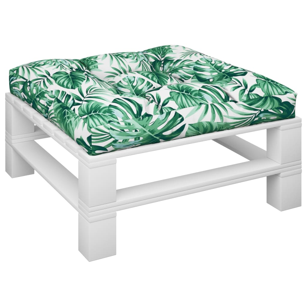 Cuscino per Pallet Foglie 80x80x12 cm in Tessuto 47499