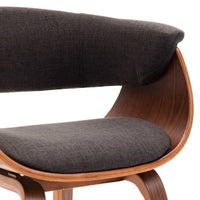 Sedie da Pranzo 2 pz Grigie in Legno Piegato e Tessuto cod mxl 20997