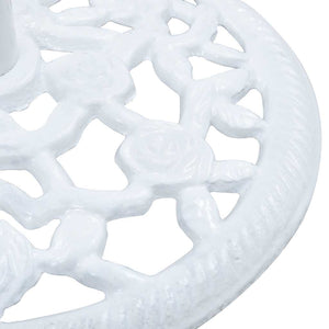 Base Ombrellone Bianca 12 kg 48 cm in Ghisa 47860