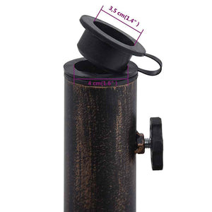 Base Ombrellone Nero e Bronzo 9 kg 40 cm in Ghisa 47865