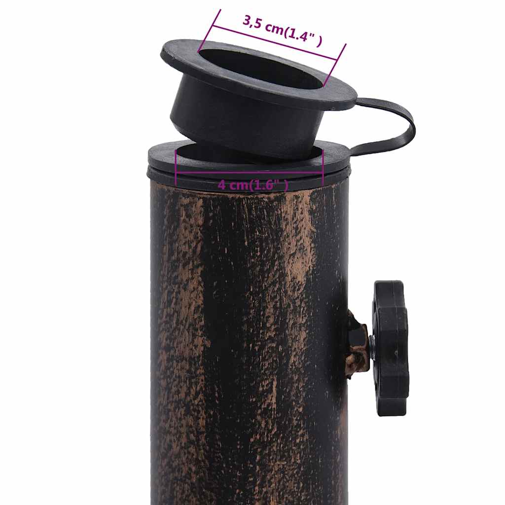 Base Ombrellone Bronzo 12 kg 49 cm in Ghisa cod mxl 48533