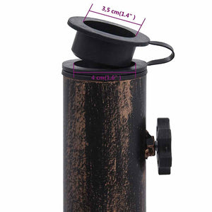 Base Ombrellone Bronzo 12 kg 49 cm in Ghisa cod mxl 48533