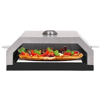 Forno Pizza con Piastra Ceramica per Barbecue a Gas e Carbone 47395