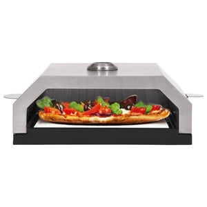 Forno Pizza con Piastra Ceramica per Barbecue a Gas e Carbone 47395