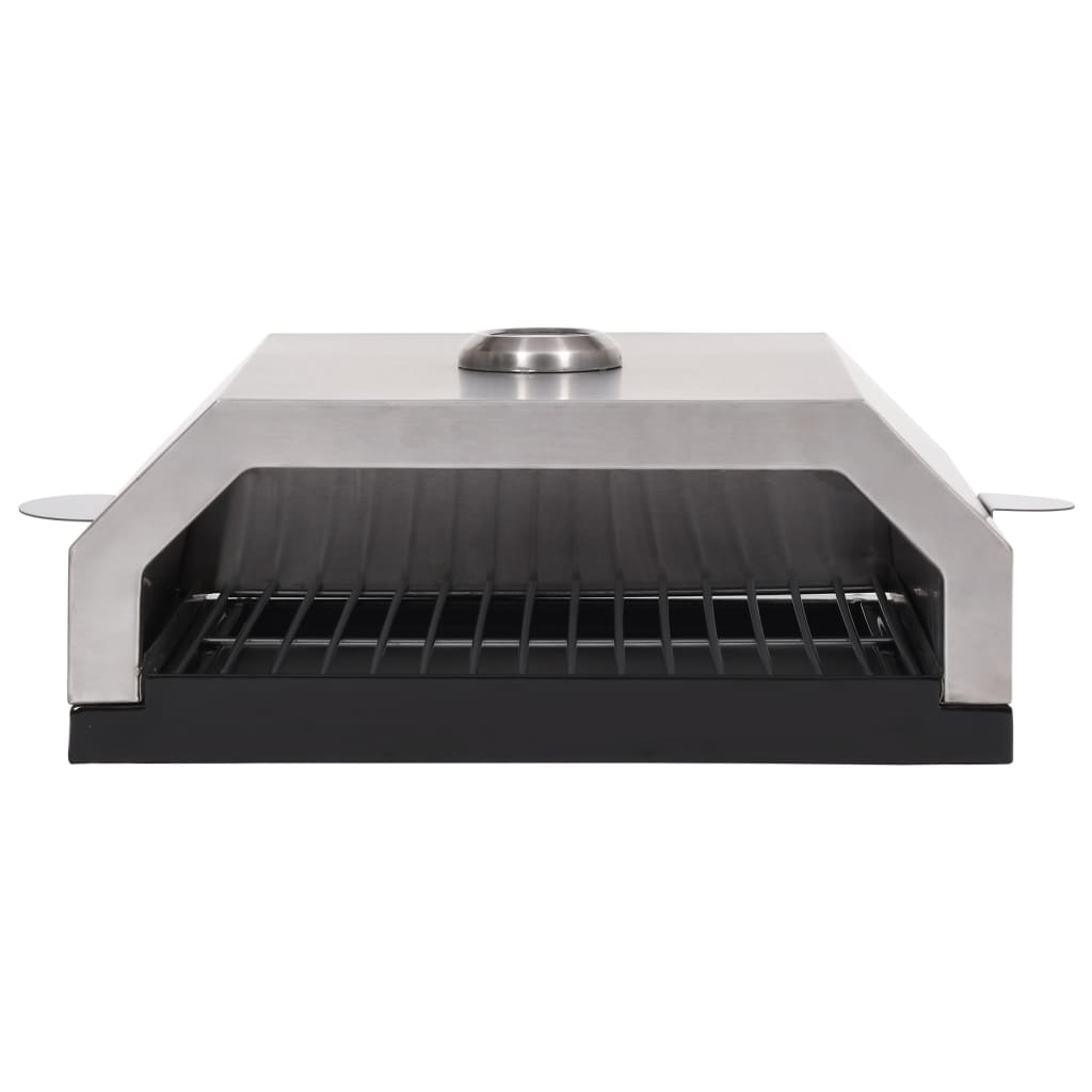 Forno Pizza con Piastra Ceramica per Barbecue a Gas e Carbone 47395