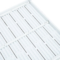 Tavolino da CaffÃ¨ Bianco 78x78x74 cm HDPE Aspetto Legno