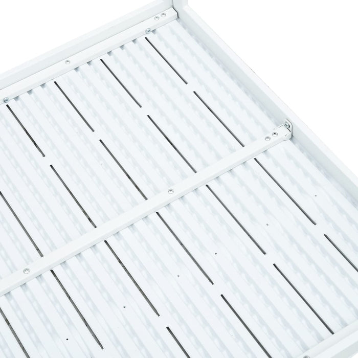 Tavolino da CaffÃ¨ Bianco 78x78x74 cm HDPE Aspetto Legno