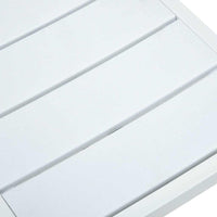 Sedie da Giardino 4 pz Bianche in HDPE Aspetto Legno 47884