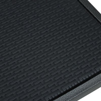 Sedie da Giardino 4 pz Nere in Plastica Stile Rattan 47890