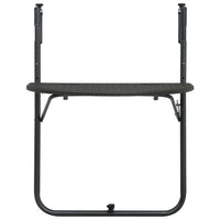 Tavolo da Balcone Pensile Marrone 60x64x83,5cm Plastica Rattan 47895