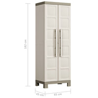 Keter Armadietto con Scaffali Excellence Beige e Talpa 182 cm
