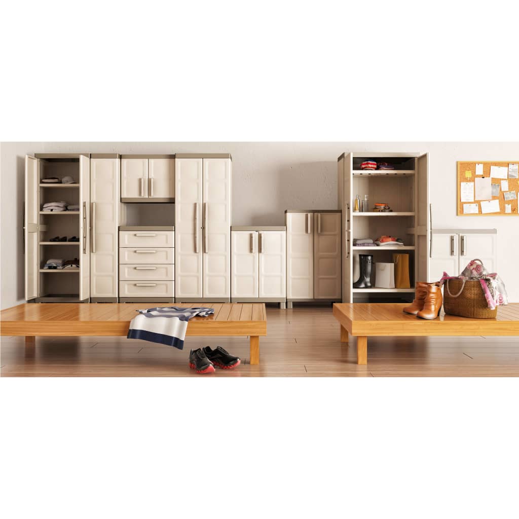 Keter Armadietto Basso Excellence Beige e Talpa 97 cm