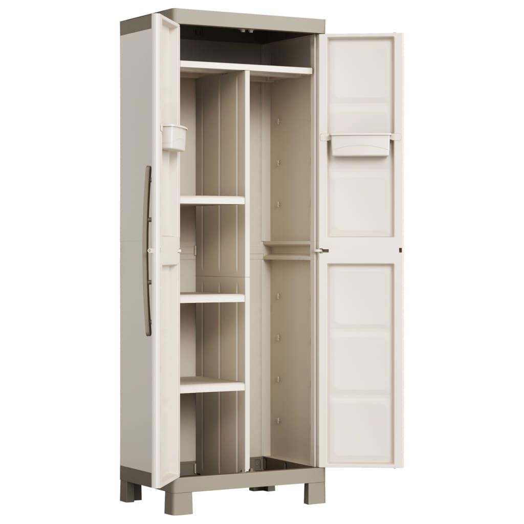 Keter Armadietto Multiuso Excellence Beige e Talpa 182 cm 46641