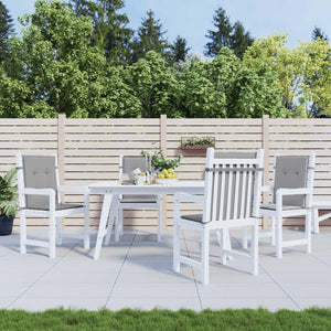 Cuscini per Sedia 4 pz Grigi in Tessuto Oxford