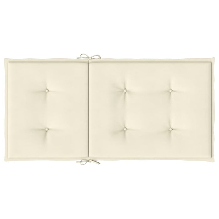 Cuscini per Sedia 4 pz Crema 100x50x3 cm in Tessuto Oxford