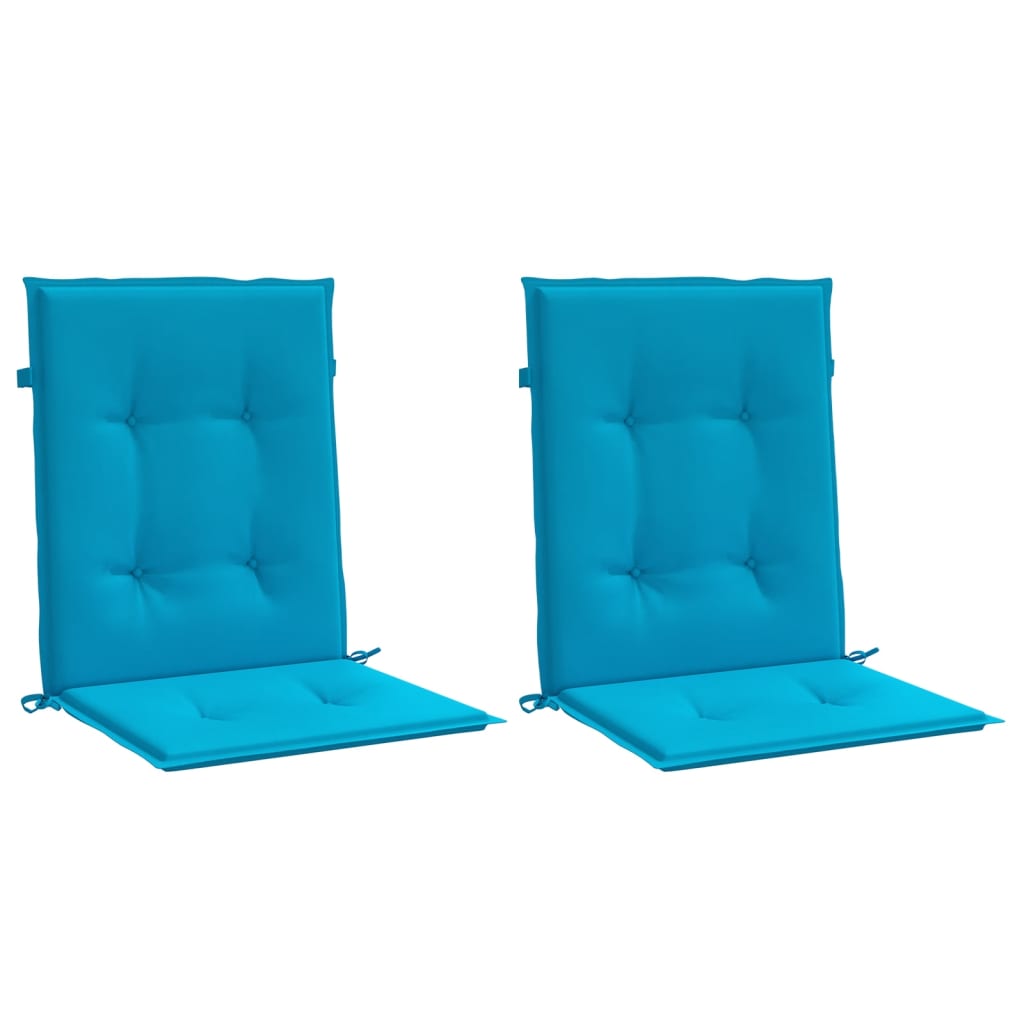 Cuscini per Sedia 2 pz Blu 100x50x3 cm in Tessuto Oxford 47554