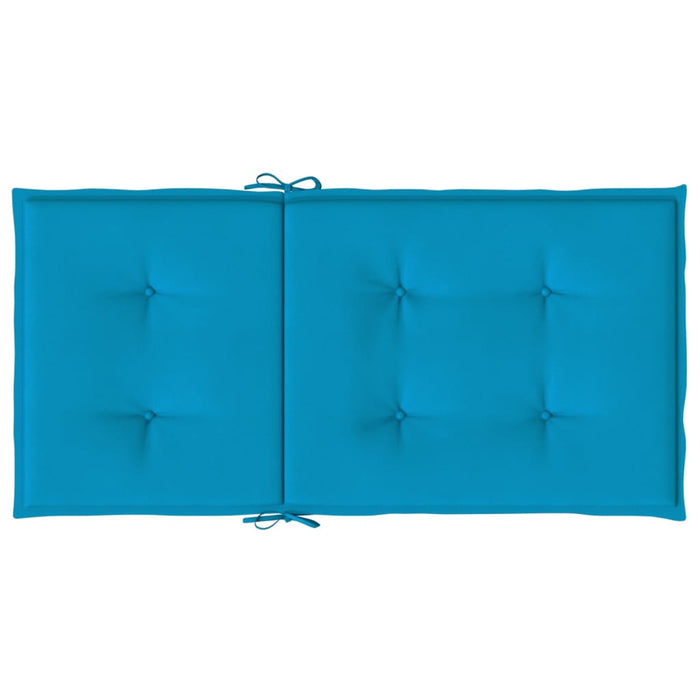 Cuscini per Sedia 4 pz Blu 100x50x3 cm in Tessuto Oxford