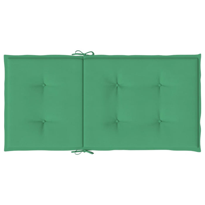 Cuscini per Sedia 4 pz Verdi 100x50x3 cm in Tessuto Oxford