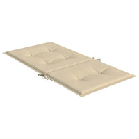 Cuscini per Sedia 2 pz Beige 100x50x3 cm in Tessuto Oxford