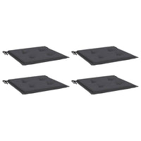 Cuscini per Sedie da Giardino 4 pz Antracite 40x40x3 cm cod mxl 68163