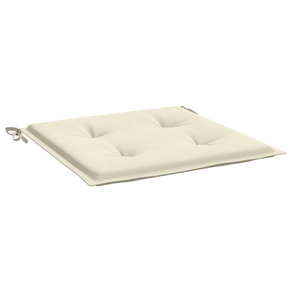 Cuscini per Sedia 4 pz Crema 40x40x3 cm in Tessuto Oxford 47590