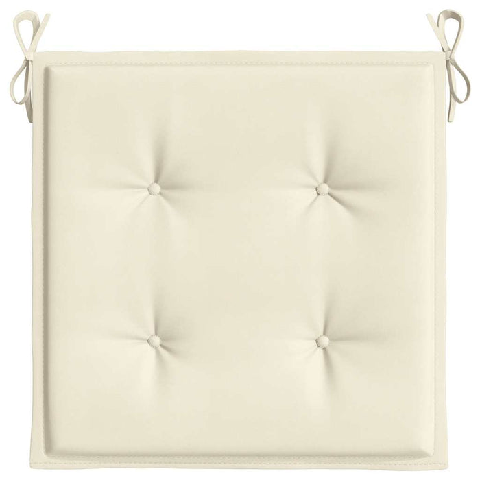 Cuscini per Sedia 4 pz Crema 40x40x3 cm in Tessuto Oxford 47590