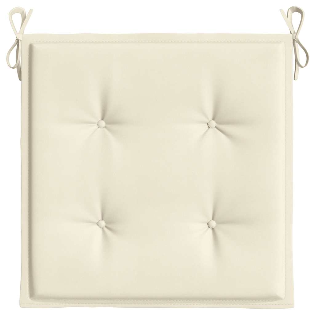Cuscini per Sedia 4 pz Crema 40x40x3 cm in Tessuto Oxford 47590