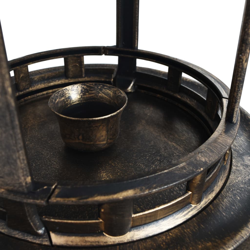 Bagnetto per Uccelli Decorativa con Luci LED Solari in Plastica 48221