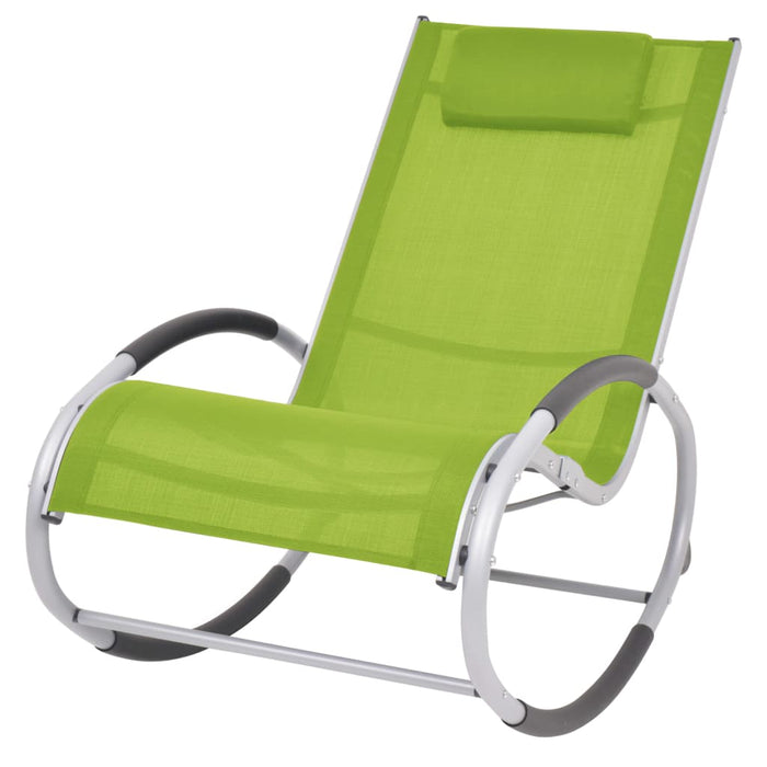 Sedia a Dondolo da Giardino Verde in Textilenecod mxl 72525
