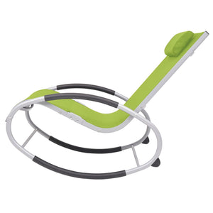 Sedia a Dondolo da Giardino Verde in Textilenecod mxl 72525