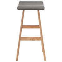 Sedie da Bar 2 pz Grigio Scuro in Tessuto cod mxl 61662