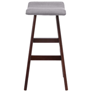 Sedie da Bar 2 pz Grigio Chiaro in Tessuto 249584