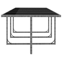 Set da Pranzo da Giardino 13 pz e Cuscini Polyrattan Antracite 46381