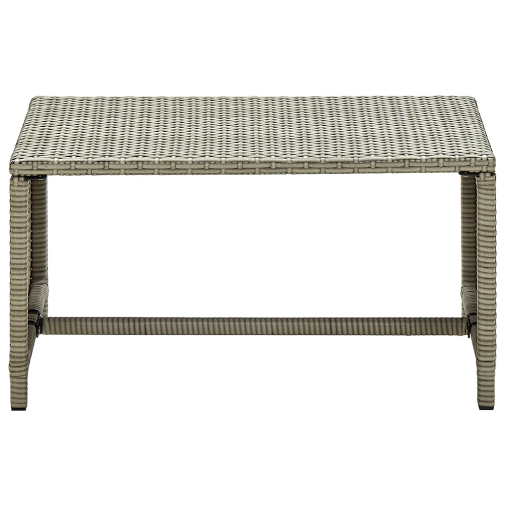 Tavolino da Salotto Beige 70x40x38 cm in Polyrattan 46395