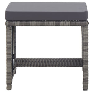 vidaXL Set da Pranzo da Giardino 15 pz e Cuscini Polyrattan Antracite