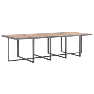 vidaXL Set da Pranzo da Giardino 15 pz e Cuscini Polyrattan Antracite