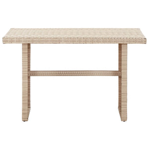 Tavolo da Giardino Beige 110x60x67 cm in Polyrattan 46444