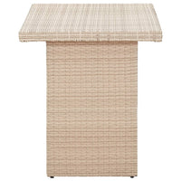 Tavolo da Giardino Beige 110x60x67 cm in Polyrattan 46444