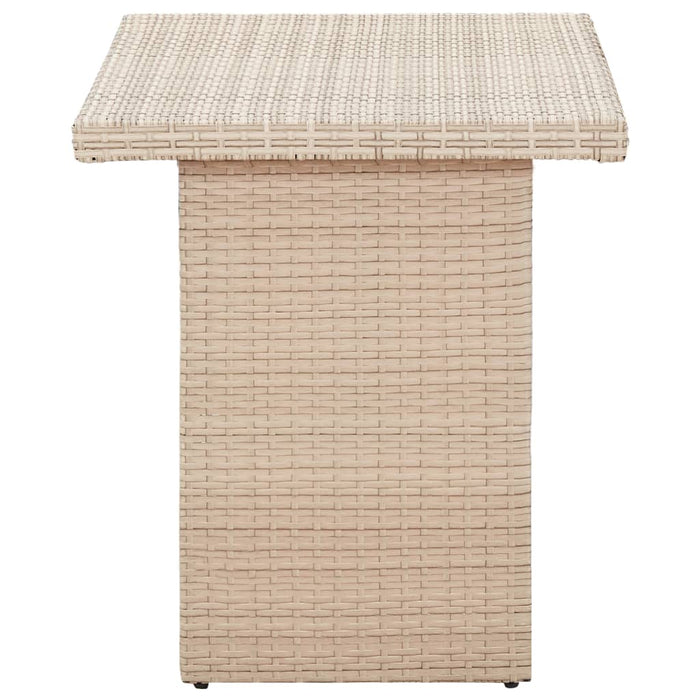 Tavolo da Giardino Beige 110x60x67 cm in Polyrattan 46444