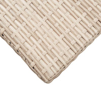 Tavolo da Giardino Beige 110x60x67 cm in Polyrattan 46444