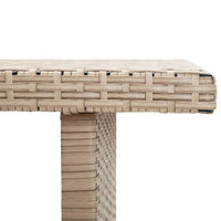 Tavolo da Giardino Beige 110x60x67 cm in Polyrattan 46444