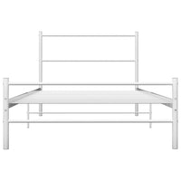 Giroletto-Struttura Letto Bianco in Metallo 90x200 cm 186956