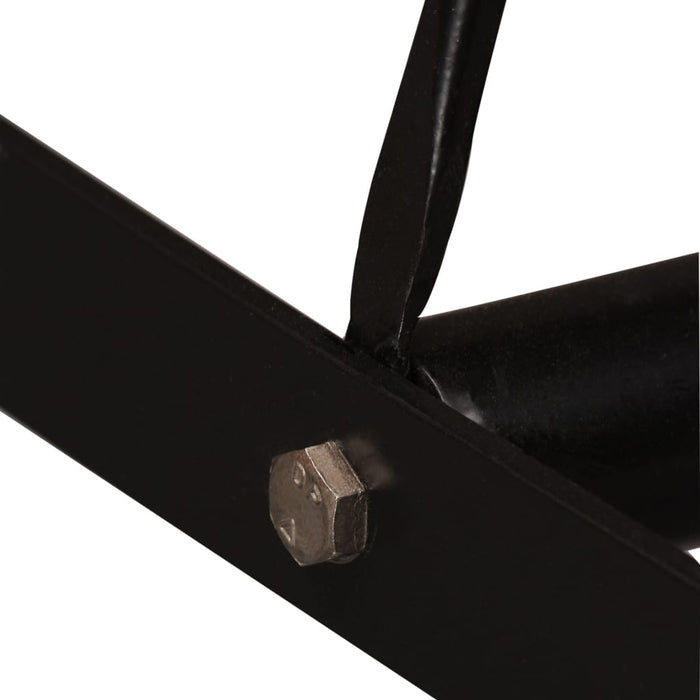 vidaXL Set da Bar 7 pz in Legno Massello di Acacia e Vera Pelle