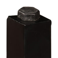 vidaXL Set da Bar 7 pz in Legno Massello di Acacia e Vera Pelle