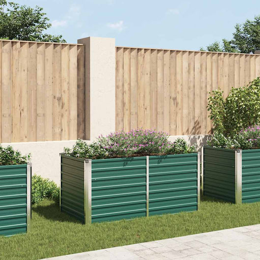 Letto di Coltura Rialzato 160x80x77 cm in Acciaio Zincato Verde cod mxl 51307