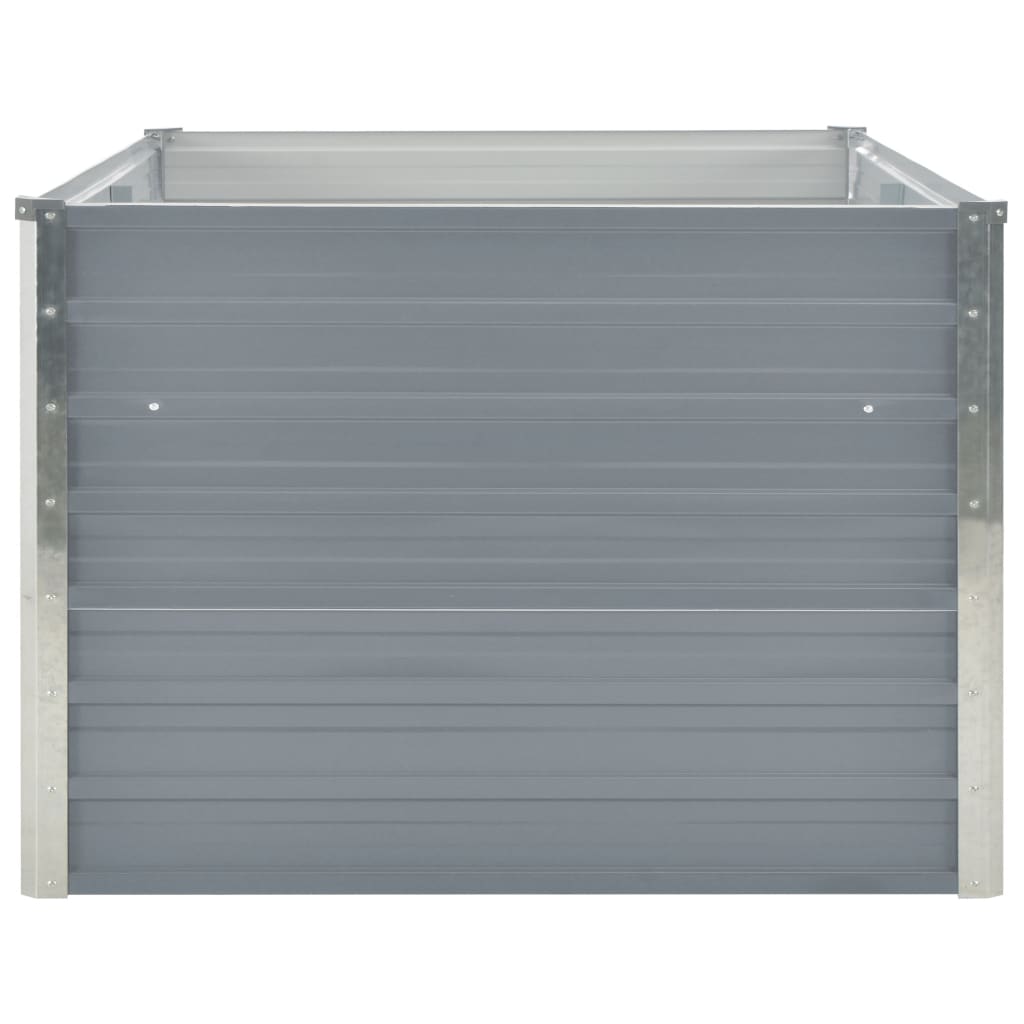 Fioriera 160 x 80 x 45 cm acciaio zincato grigio 02_0000793